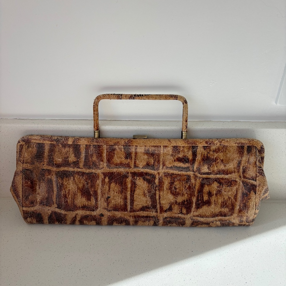 Hobo Mod Crocodile clutch